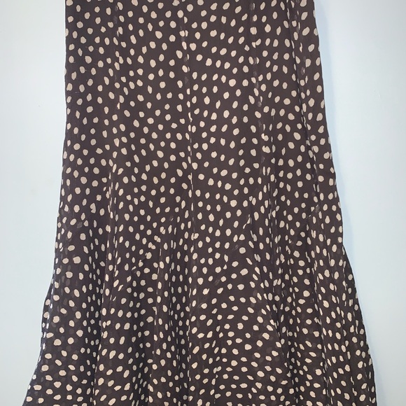 Jones New York Brown and Cream Midi Skirt - Picture 1 of 6